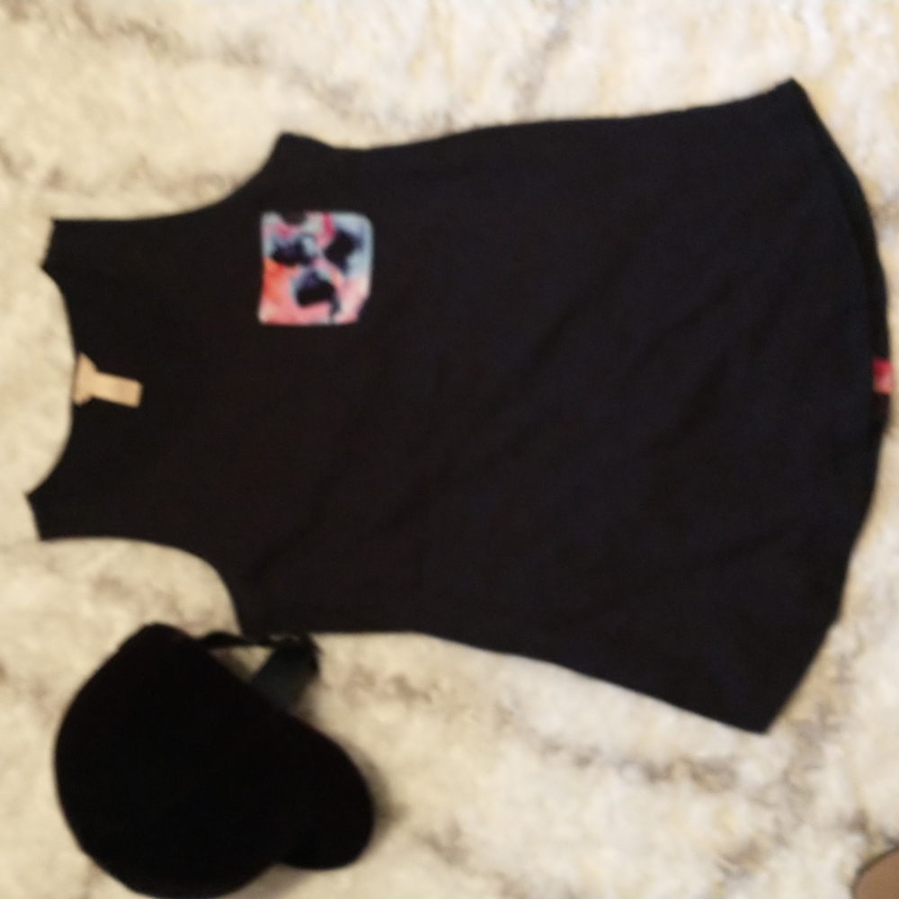 Bit & Bridle tank with pocket and fabric panel women's size Medium